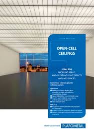 open cell ceilings plafometal pdf