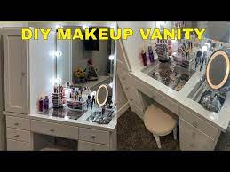 Diy Makeup Vanity With Glass Top