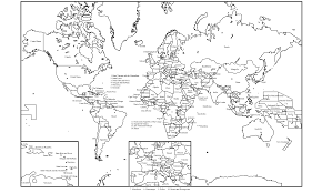 Map Of World Map Printable Black And White Free Printable