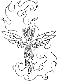 Easy coloring sheet of an alicorn with clouds. Pin On My Little Pony O O
