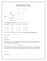 civil demand letter fill and sign