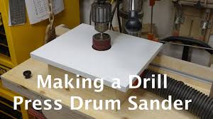 making a drill press drum sander you