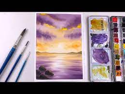 step by step watercolor painting for