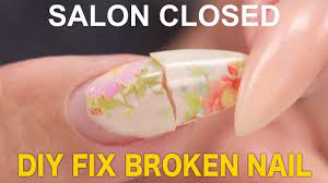diy fix your broken nail fast you