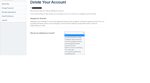 delete insram account permanently