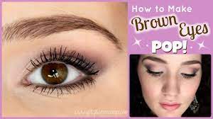make brown eyes pop makeup tutorial
