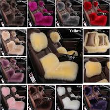 Sheepskin Wool Fur Universal Car Seat