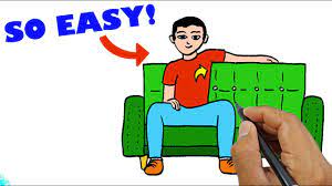 how to draw a person sitting down on a