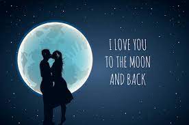 Love You Moon Back Images Free