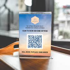 They work like barcodes you see in stores, but they can store more data and can be scanned from a range of flat each restaurant displays their unique qr code on placards or stickers on tables. Touchless Menu Signage Menumasters Net