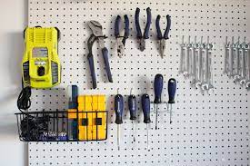 how to make a diy garage pegboard for