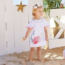 Details About Mud Pie E8 Baby Toddler Girl Mermaid Ruffle Dress 1142241 Choose Size