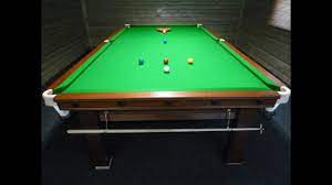 If space allows, set your pool table up across the width of the garage instead of the length. How To Setup A Snooker Table Youtube
