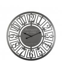 wall clock silver metal