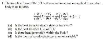 3d Heat Conduction Equation Applied
