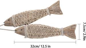 Wooden Fish Wall Decor Large Wood Fish