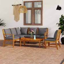 Sectional Sofa Acacia Wood Chair