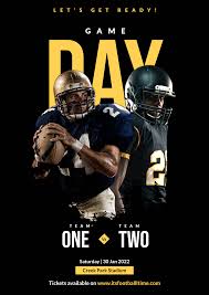 15 football poster ideas for game day