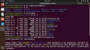 cd change directory linux command with
