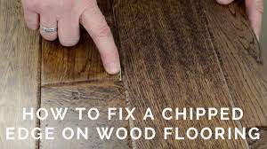 wood floor edge chip repair