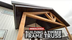 building a timber frame truss for the