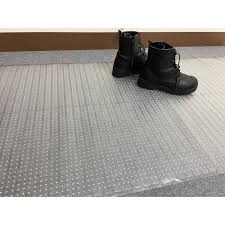 ottomanson floor protector clear 2 ft 2 in x 28 ft waterproof non slip clear design indoor protector runner rug