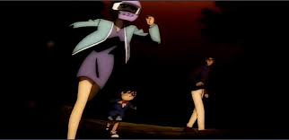 Detective Conan - The Red Thread - Episode 100 - Ran saves her love rival  Asami from the burning ...