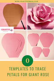 make templates for giant paper rose