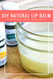 natural lip balm recipe in the