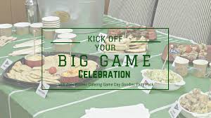 kick off your big game celebration with