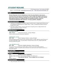 College Resume Format For High School Students   College student     High School Student Resume With No Work Experience Resume Examples For High School  Students With No