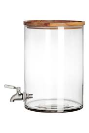Large Beverage Dispenser Clear Glass