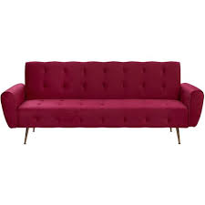red sofa bed
