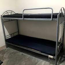 sm home double deck bed frame with foam