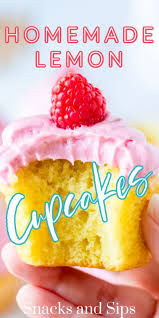 homemade lemon cupcakes snacks and sips