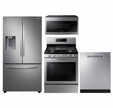 For a remodel, it might be a good idea to buy a matching suite of appliances from the same manufacturer. Package S2 Samsung Appliance Package 4 Piece Appliance Package With Gas Range Stainless Steel