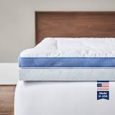 100% cotton pillow top luxury mattress topper, soft and cool, optimum thickness with down alternative fill, 18 deep pocket skirt california design den 4.2 out of 5 stars with 18 ratings Amazon Com Viscosoft Pillow Top Latex Mattress Topper Queen Serene 3 Inch Gel Latex Mattress Pad Premium Quilted Cover Kitchen Dining
