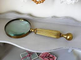 Brass Magnifying Glass Antique Vintage