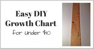 Easy Diy Growth Chart Wood Ruler For Kids Under 10