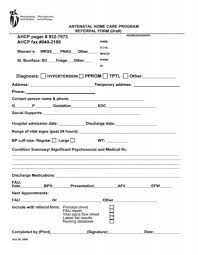 antenatal home care program referral form
