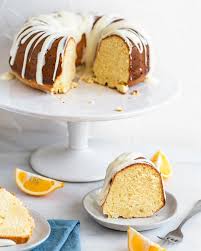 meyer lemon pound cake with cream