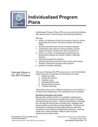 individualized program plans