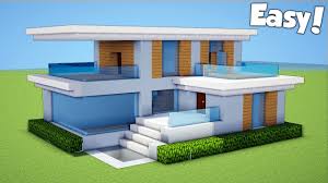 This is a simple build with a with a little bit of a fantasy style. Minecraft How To Build A Small Easy Modern House Tutorial 23 Youtube