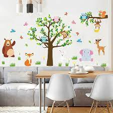 Fox Squirrel Deer Wall Decor Kids Room
