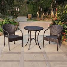 Patio Bistro Set In Chocolate
