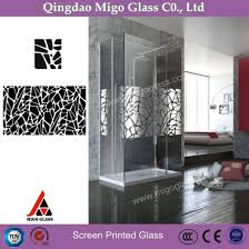 China Screen Printed Glass Shower Door