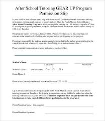 Permission Slip Templates 9 Free Word Pdf Documents