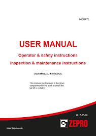 User Manual Inspection Maintenance