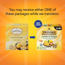 twinings lemon ginger herbal tea bags