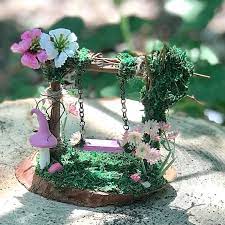Miniature Swing Fairy Garden Swing